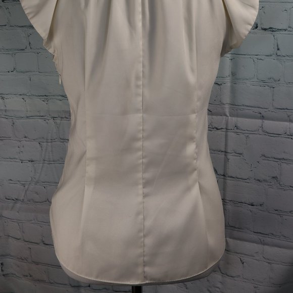 Express Off White Blouse, Side Zipper, Size Small - Picture 4 of 5
